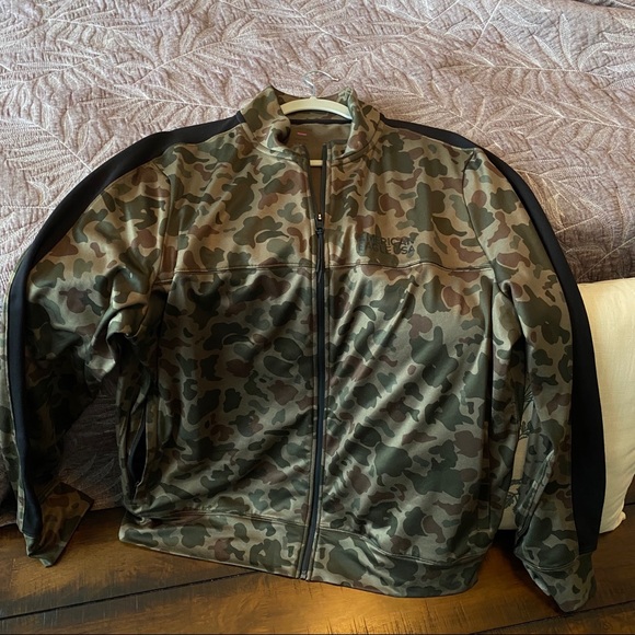 American Eagle Camouflage Track Jacket - Picture 2 of 6